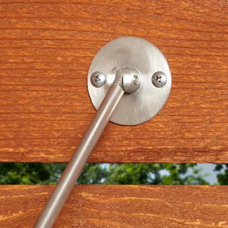Stainless Steel Pull Chain Wall-Mount Outdoor Shower