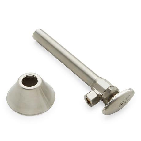 Toilet Supply Kit with 1/2" OD X 3/8" OD Angle Stop