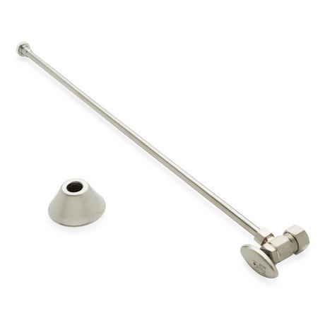 Toilet Supply Kit with 5/8" OD X 3/8" OD Angle Stop