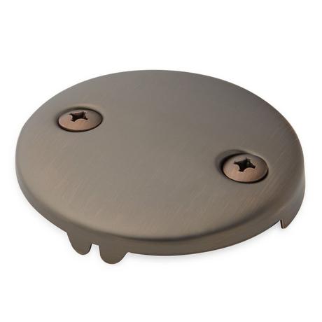 Overflow Cover Plate with Two Screws