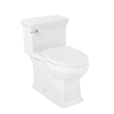 Key West One-Piece Elongated Skirted Toilet - ADA Compliant - White