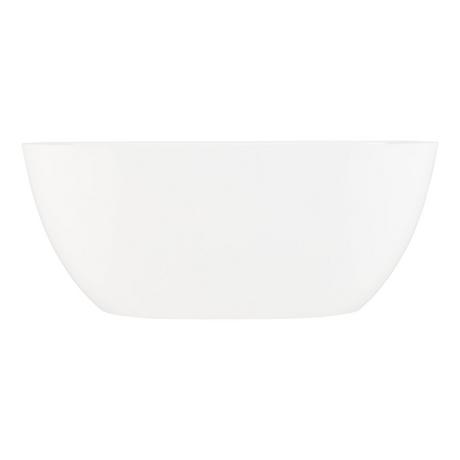 66" Patera Solid Surface Freestanding Tub - Gloss Finish