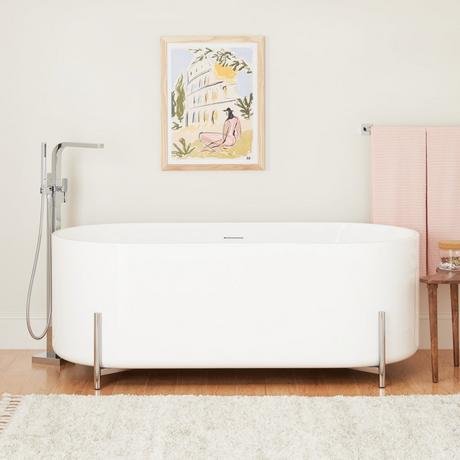 67" Conroy Acrylic Freestanding Tub with Stand