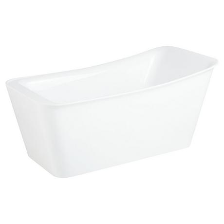 63" Souza Acrylic Freestanding Tub with Trim Kit