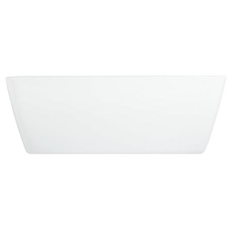 67" Zaida Acrylic Freestanding Tub with Trim Kit