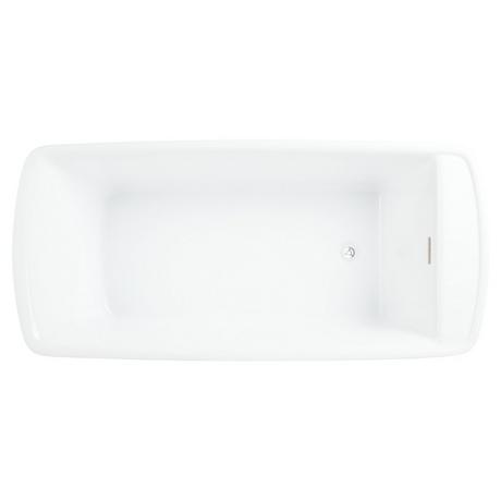 67" Zaida Acrylic Freestanding Tub with Trim Kit