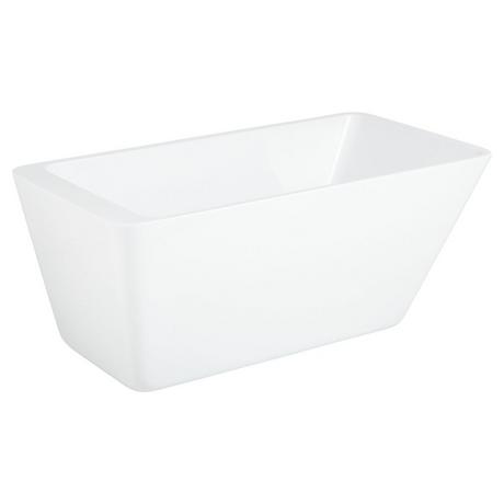 67" Jaidyn Acrylic Freestanding Tub with Trim Kit