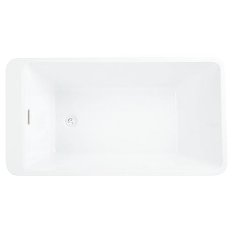 67" Jaidyn Acrylic Freestanding Tub with Trim Kit