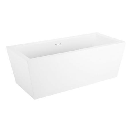 67" Mayim Acrylic Freestanding Tub - Matte White