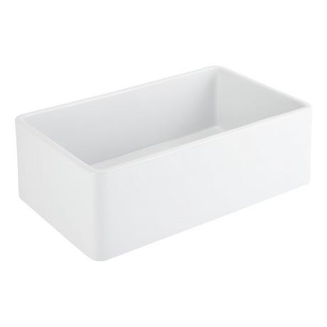 33" Easley Fireclay Farmhouse Sink - Glossy White