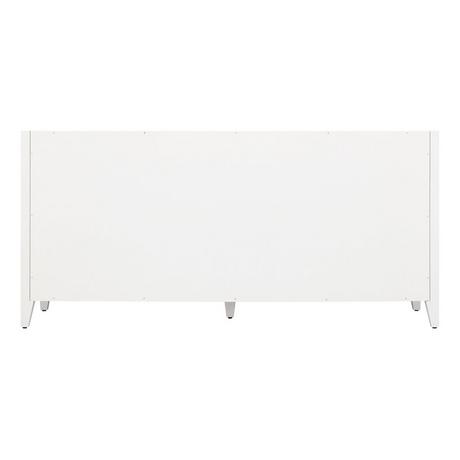 72" Holmesdale Vanity with Rectangular Undermount Sinks - Bright White