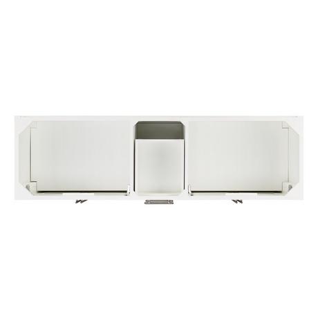 72" Holmesdale Vanity with Rectangular Undermount Sinks - Bright White