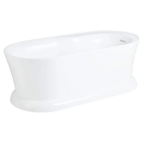 66" Barren Acrylic Freestanding Tub with Trim Kit