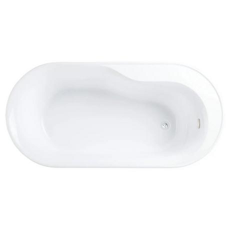 66" Barren Acrylic Freestanding Tub with Trim Kit